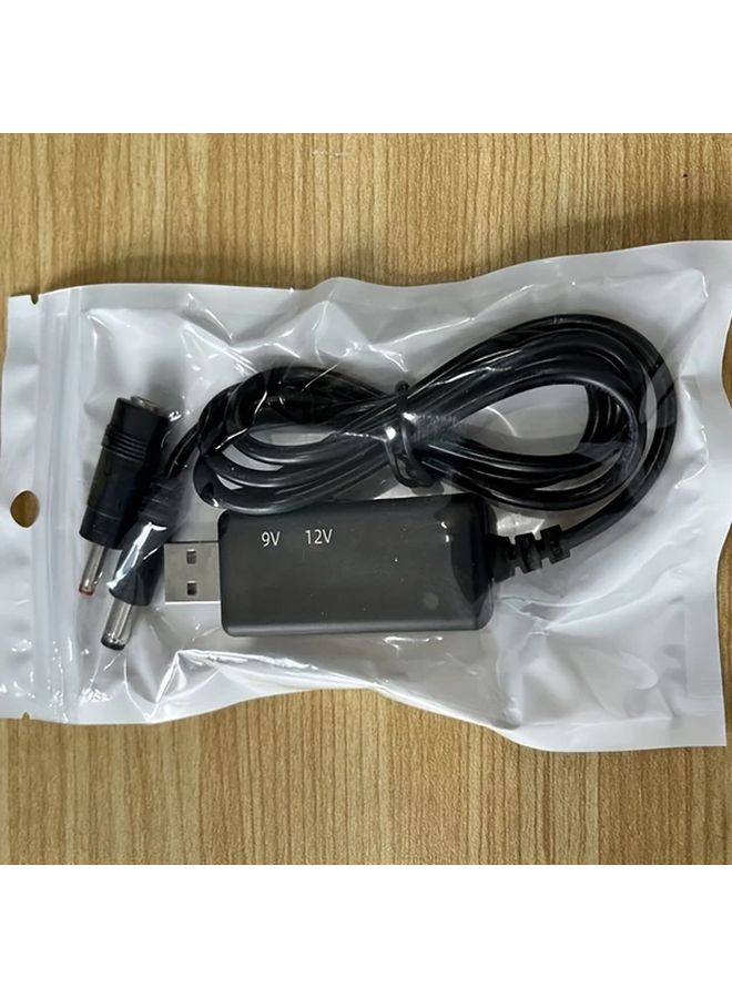 USB إلى كابل توجيه مودم ضوئي بمنفذ DC 5.5x3.5 مم مع معزّد جهد قابل للتعديل من 5 فولت إلى 9 فولت/12 فولت - Image 4