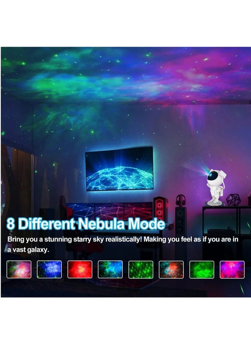 Star Projector Galaxy Night Light Astronaut Starry Nebula Ceiling LED Lamp Kids Room Decor Aesthetic 360°Rotation Magnetic Head Light - Image 2