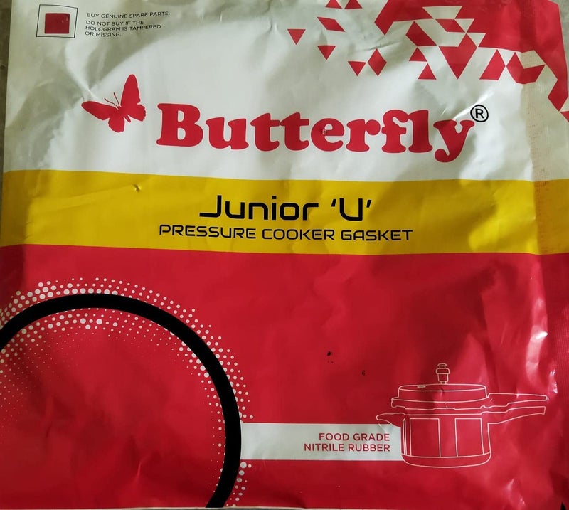 Butterfly Rubber Junior-U Pressure Cooker Gasket For 5/5.5 / Junior Pressure Pan 3.5 Ltr, Black, 0.2 Kilogram - Image 1
