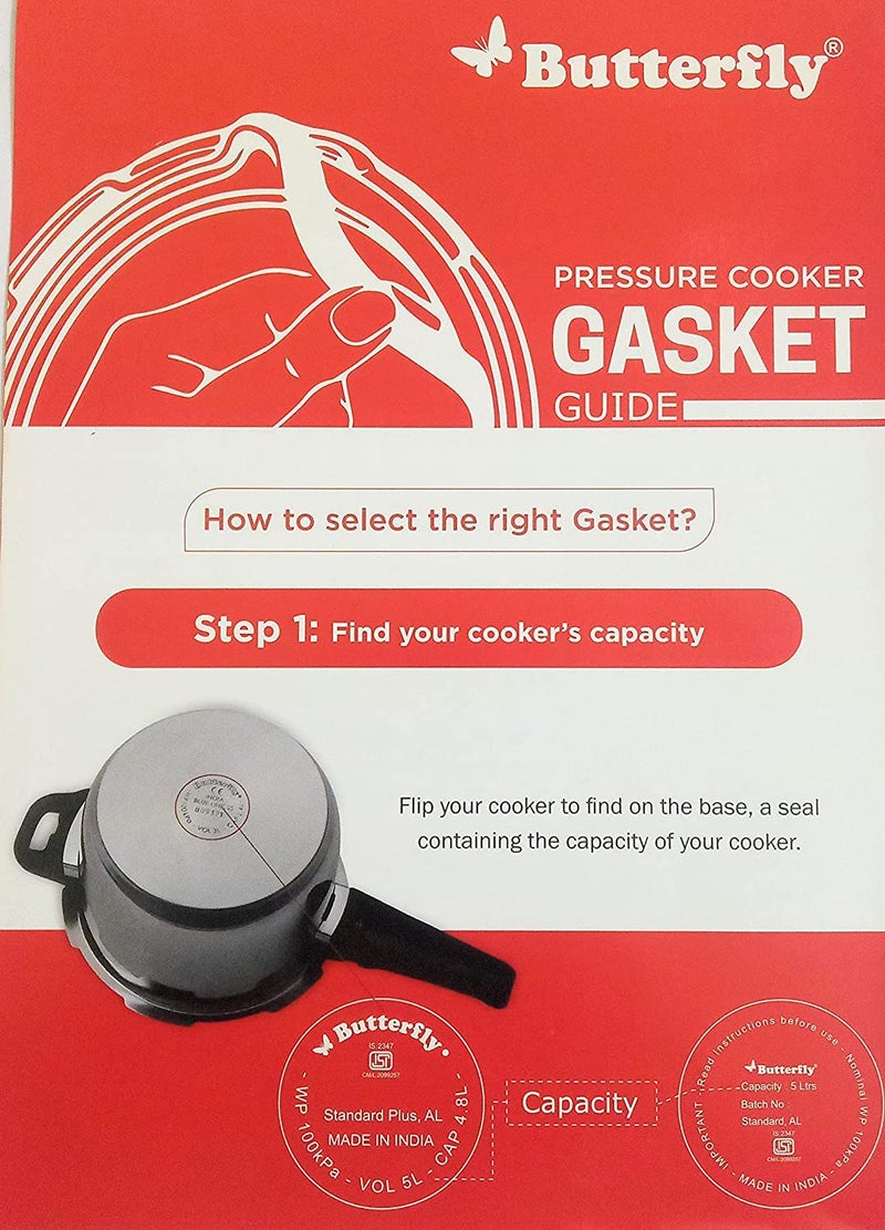 Butterfly Rubber Junior-U Pressure Cooker Gasket For 5/5.5 / Junior Pressure Pan 3.5 Ltr, Black, 0.2 Kilogram - Image 3