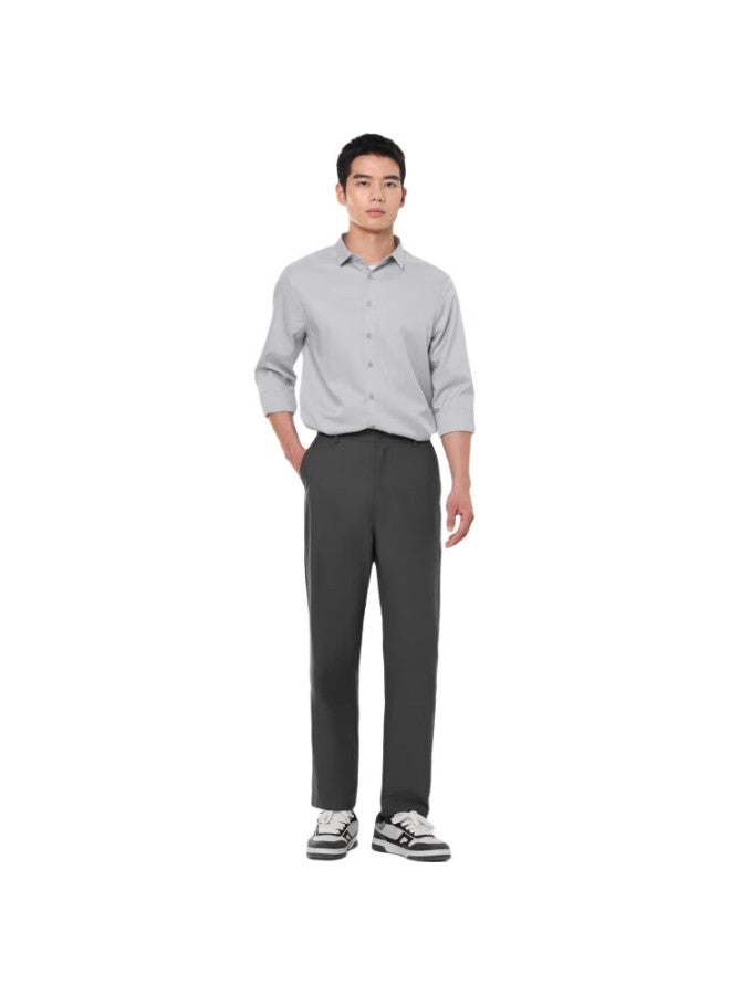 MARKLESS Casual Pants For Men, Summer Style, Breathable, Wrinkle-Resistant, Easy-Care, Business Straight-Leg Trousers 0820, Gray-Second Generation, Size 36 - Image 2