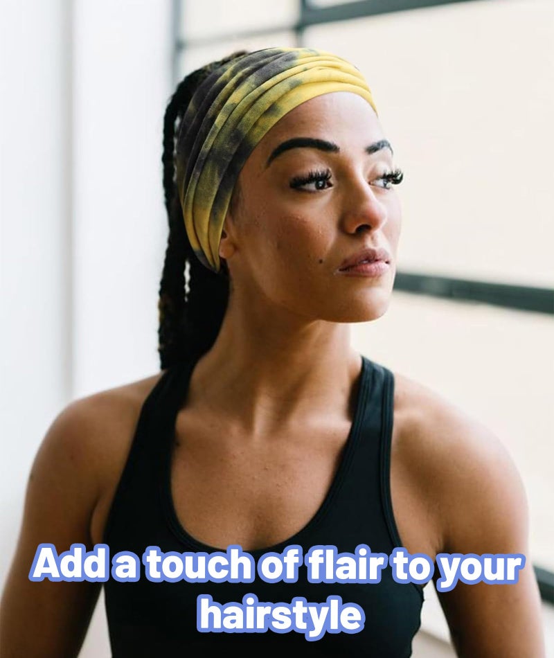 Aeenioy 3PCS Hair Bands for Women, Wide Headband for Women Girls, Stretchy Hair Band for Yoga, Workout, Facial Time, Travel, Beach, Daily Use, Soft and Comfortable Head Scarf - Image 5