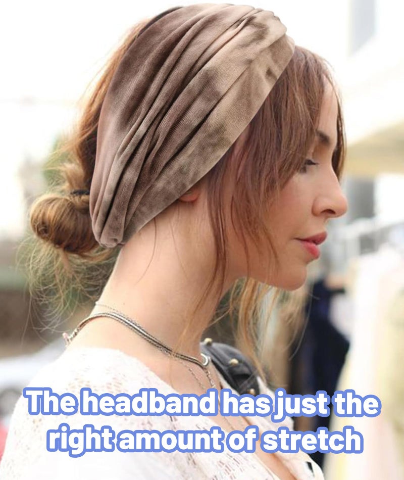 Aeenioy 3PCS Hair Bands for Women, Wide Headband for Women Girls, Stretchy Hair Band for Yoga, Workout, Facial Time, Travel, Beach, Daily Use, Soft and Comfortable Head Scarf - Image 4
