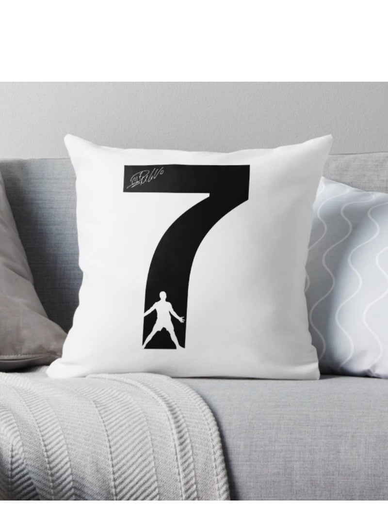URBANTRANDS Cr7 Throw Printing Pillow 