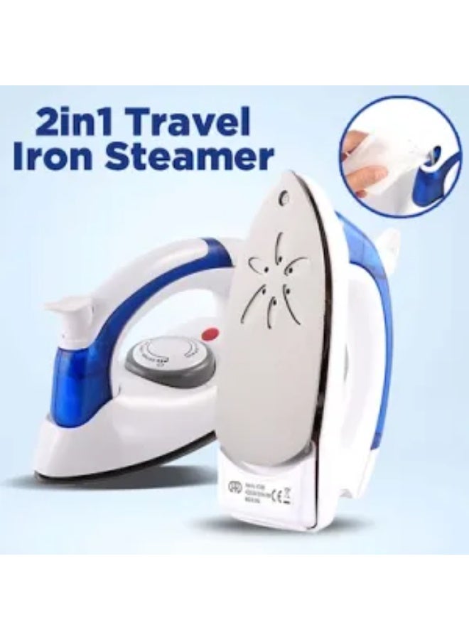 Home Gold Portable Foldable Travel Steam Iron 700W with Foldable Handles and Non-Stick Soleplate with Temperature Control for Trips and Home - Image 3