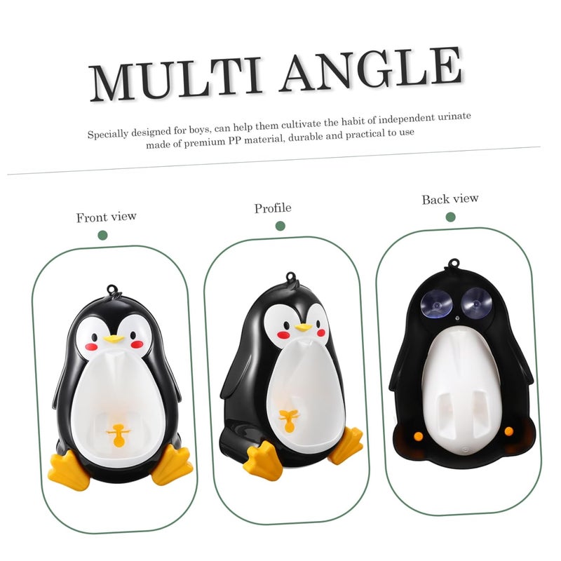Penguin Potty Training Seat For Boys And Girls With Urinal Blue - Image 3