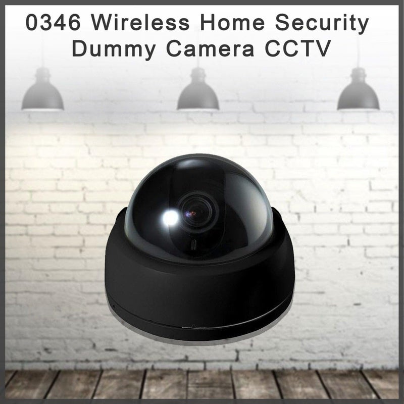 Oblivion كاميرا CCTV وهمية 1 قطعة - كاميرا أمان مزيفة تعمل بالبطارية لاسلكية مع ضوء LED وامض للمنزل والمكتب والمتجر والمستودع - مظهر واقعي، بدون أسلاك، للاستخدام الداخلي والخارجي، تصميم قبة - Image 2