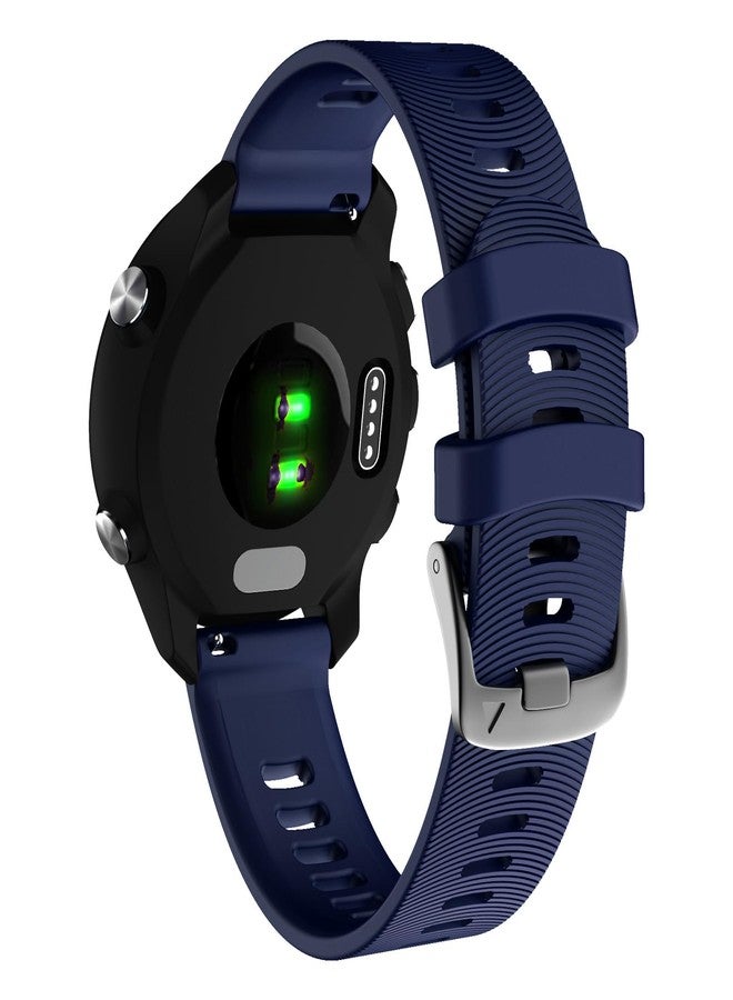سوار لساعة Garmin Forerunner 245/645 Music، سوار بعرض 20 مم لساعة Garmin Vivoactive 3 Music/Venu/Venu sq (أزرق داكن) - Image 1