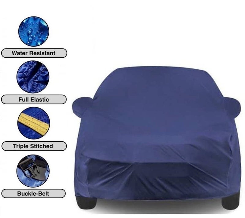 Carigiri Blue Car Body Cover for Maruti Suzuki Celerio(Triple Stitched,Mirror Pocket)(Models-2014, 2015, 2016, 2017, 2018, 2019, 2020, 2021) - Image 5