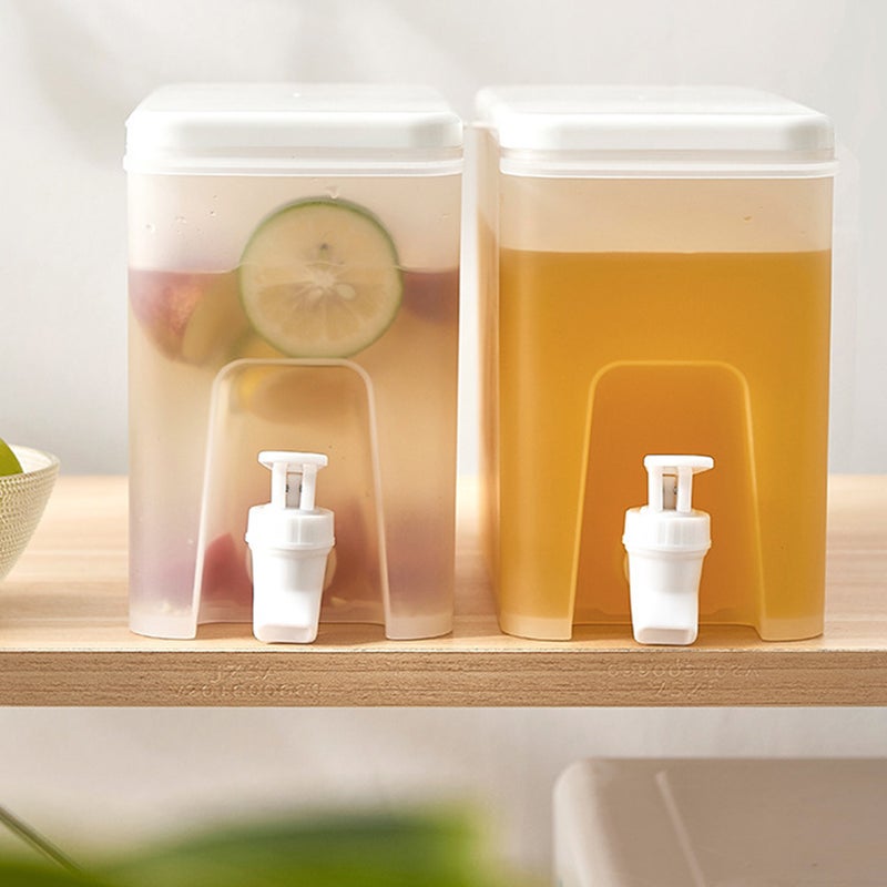 2pcs Household Fridge Water Dispenser Transparent Water Pitcher Beverage Dispenser - Image 2