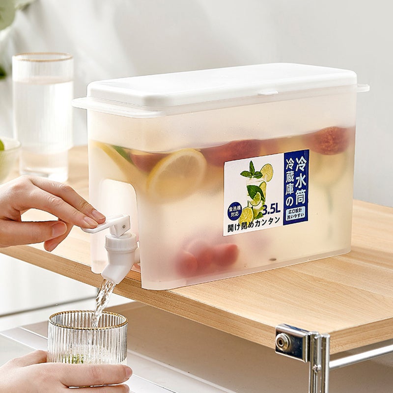 2pcs Household Fridge Water Dispenser Transparent Water Pitcher Beverage Dispenser - Image 3