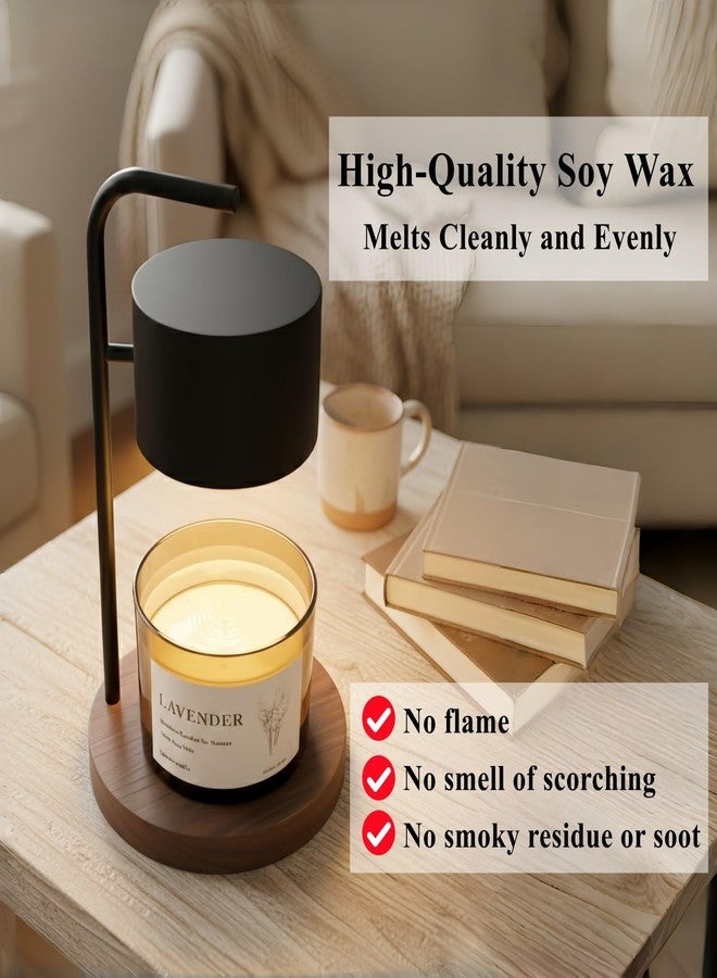 VOHO Lavender Wickless Candles for Candle Warmer Lamp, 9oz Soy Scented Candles & 10ml Essential Oil for Customizable Aroma, Wickless Lavender Candle for Warmer Lamp Birthday Housewarming Holiday Gifts - Image 4