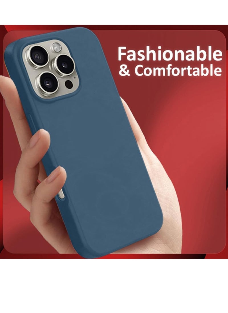 Generic Liquid Silicone Protective Case for iPhone 16 Pro Max with Microfiber Lining  - Image 4