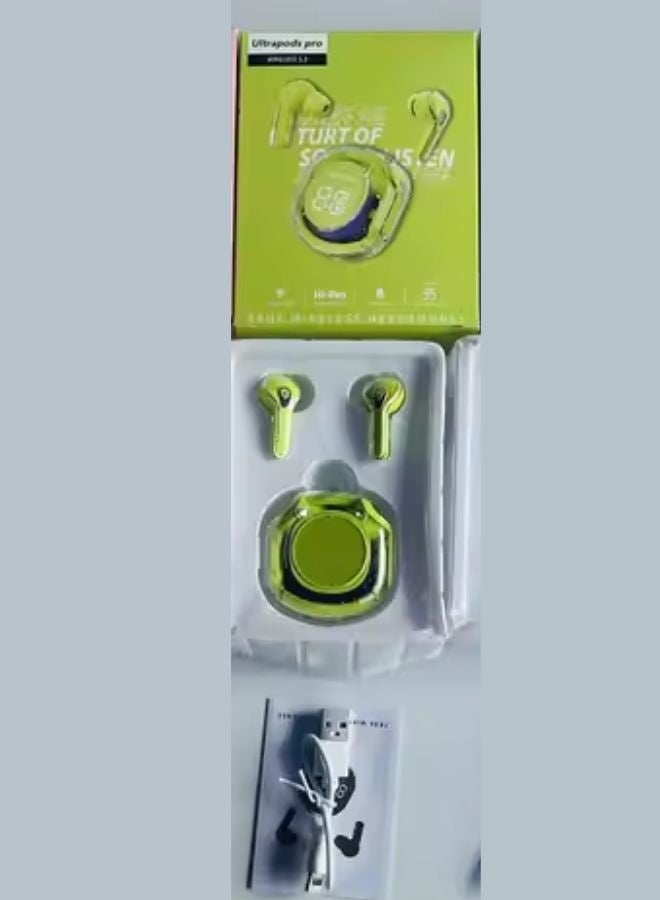 سماعات Ultrapods Pro – علبة شحن بإضاءة LED | صوت نقي | متوافقة مع جميع الهواتف - Image 4