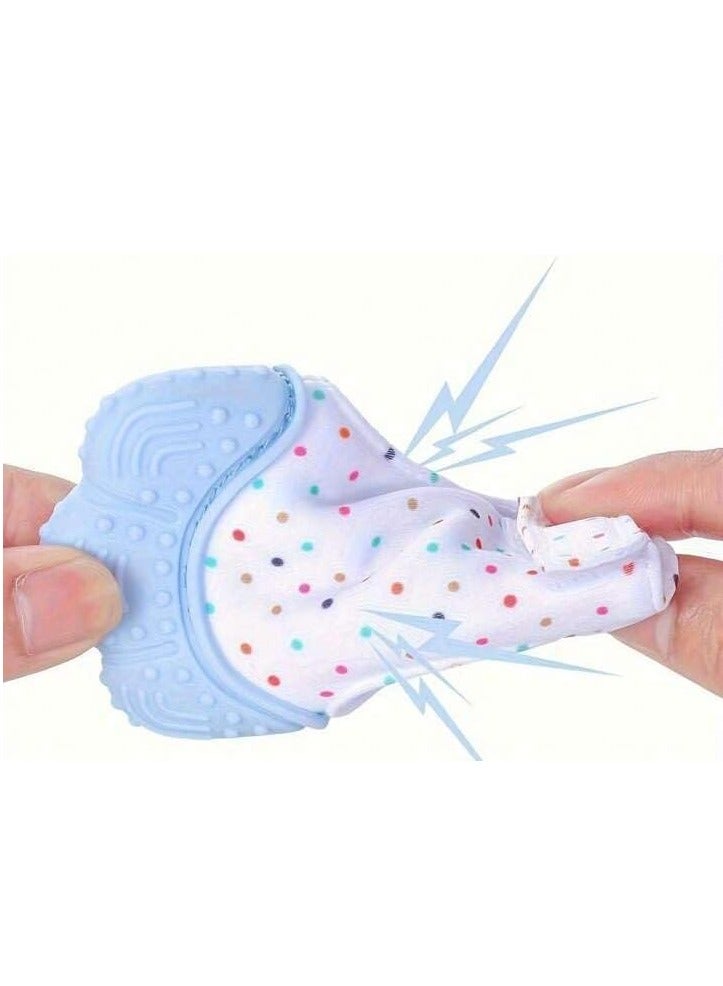 Baby Teething Glove, Self Soothing Teether Toy Relieve Teething Pain and Prevent Scratches - 1 Glove, (Licky) - Image 3