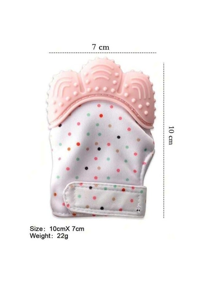 Baby Teething Glove, Self Soothing Teether Toy Relieve Teething Pain and Prevent Scratches - 1 Glove, (Licky) - Image 2