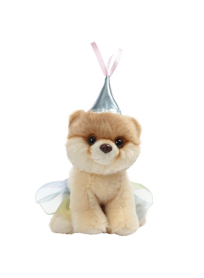 GUND World’s Cutest Dog Boo Itty Bitty Boo #046 Princess Stuffed Animal Plush, 5", Ivory/Silver (4060864) - Image 1
