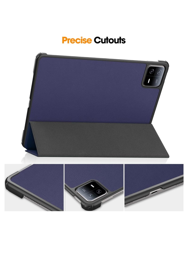 Mmmon Case for XIAOMI Pad 6/Pad 6 Pro,Ratesell Lightweight Trifold Stand Smart Case Cover with Auto Wake Sleep for XIAOMI Pad 6/Pad 6 Pro(Blue) - Image 4