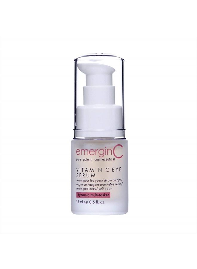 EmerginC emerginC Vitamin C Eye Serum 12% - Gentle Eye Serum with Chamomile + Grape Seed Extract to Target the Appearance of Fine Lines, Puffiness + Pigmentation (0.5 oz, 15 ml)  - Image 1