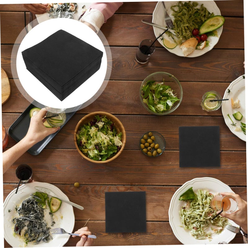 4 حزمة 200 قطعة مناديل ورقية تستخدم لمرة واحدة لحفلات الزفاف والحفلات والمهرجانات وعشاء المناديل - Image 5