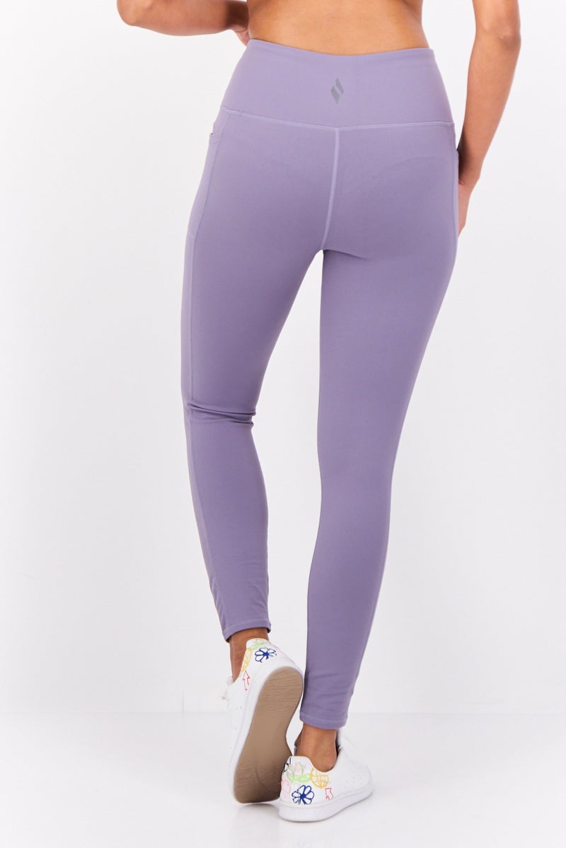 SKECHERS Women Sportswear Fit Training Leggings, Purple - Image 2