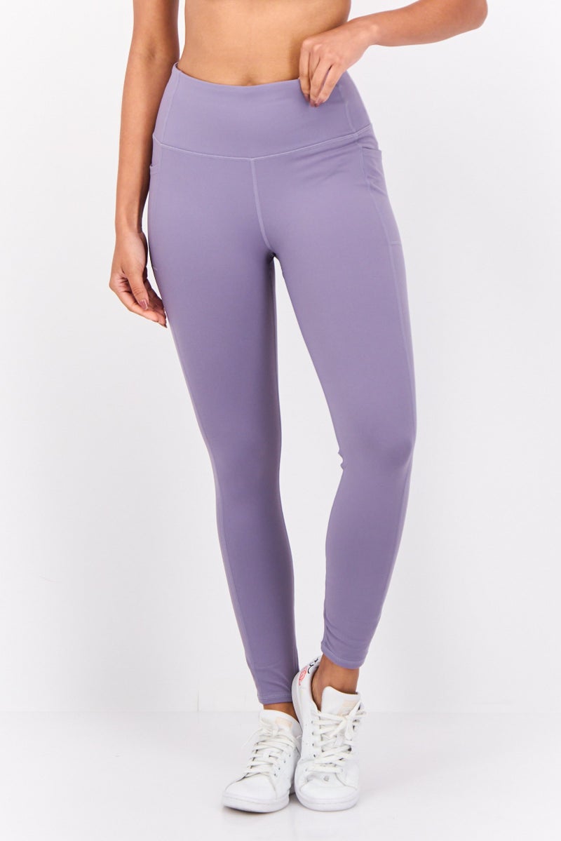SKECHERS Women Sportswear Fit Training Leggings, Purple - Image 1