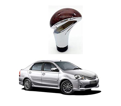 PRIKNIK Wood Texture Car Gear Shifter Lever Manual Modified Shifter Knob Handle Shift Lever Fit with 8mm 10mm 12mm Adapters Compatible with T-oyota E-Tios - Image 2