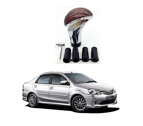 PRIKNIK Wood Texture Car Gear Shifter Lever Manual Modified Shifter Knob Handle Shift Lever Fit with 8mm 10mm 12mm Adapters Compatible with T-oyota E-Tios - Image 5