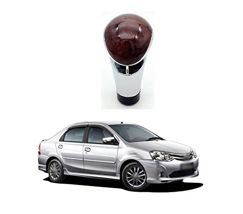 PRIKNIK Wood Texture Car Gear Shifter Lever Manual Modified Shifter Knob Handle Shift Lever Fit with 8mm 10mm 12mm Adapters Compatible with T-oyota E-Tios - Image 3