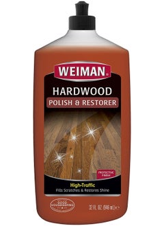 Weiman Weiman Hardwood Floor Polish and Restore 32oz High Traffic Hardwood Floor Natural Shine Removes Scratches Leaves Protective Layer  - Image 1
