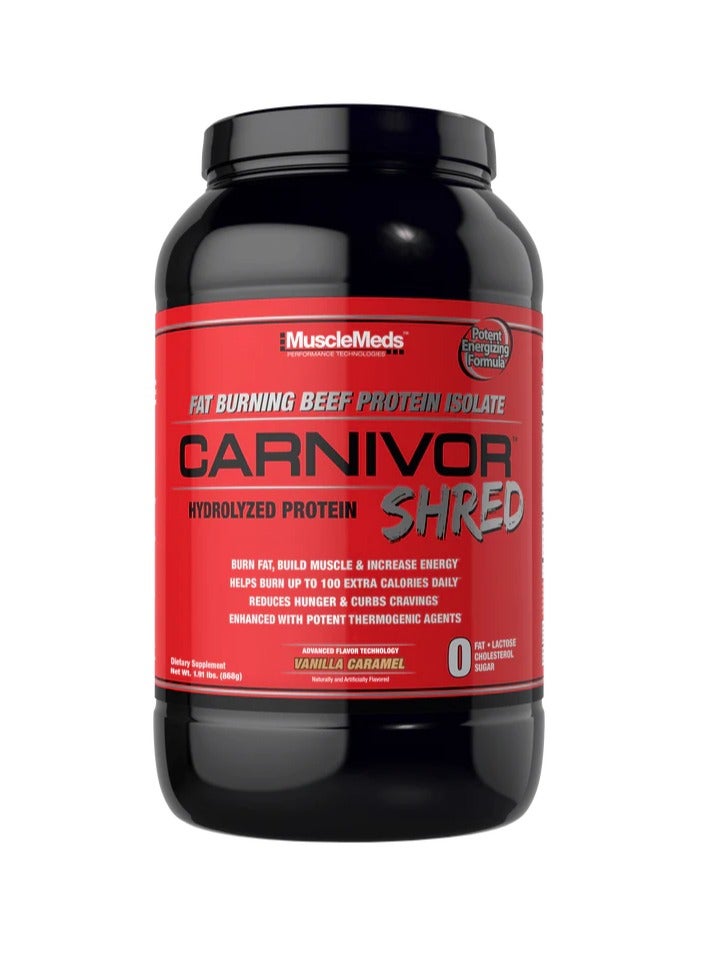 MuscleMeds, Carnivor Shred, Hydrolyzed Protein, Vanilla Caramel, 1.91 lbs (868 g) - Image 2