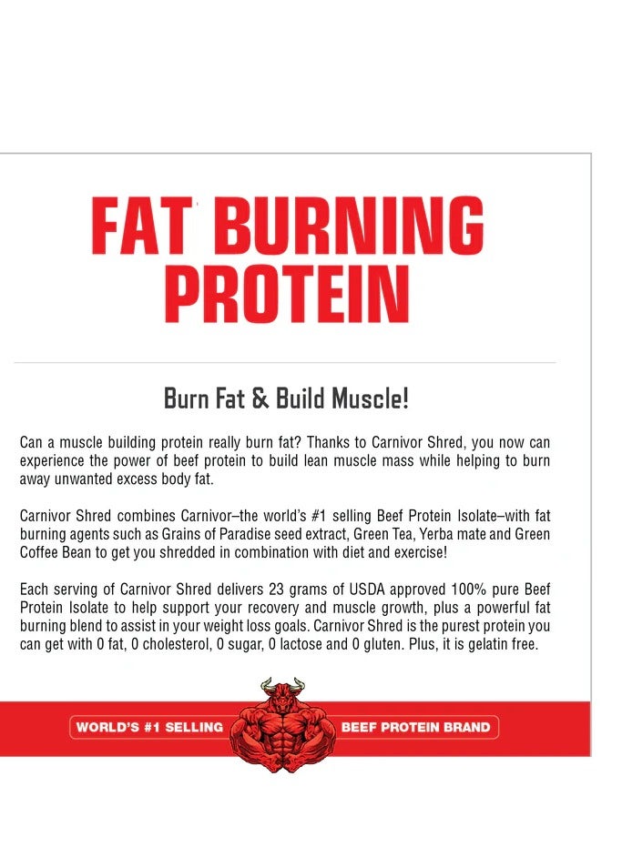 MuscleMeds Vanilla Caramel Carnivor Shred Protein 1.91lb