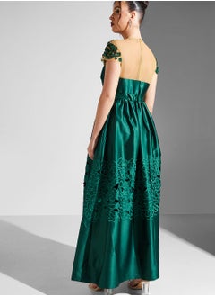 Threadz by Ajooni Lace Detail Belted Dress  - Image 2
