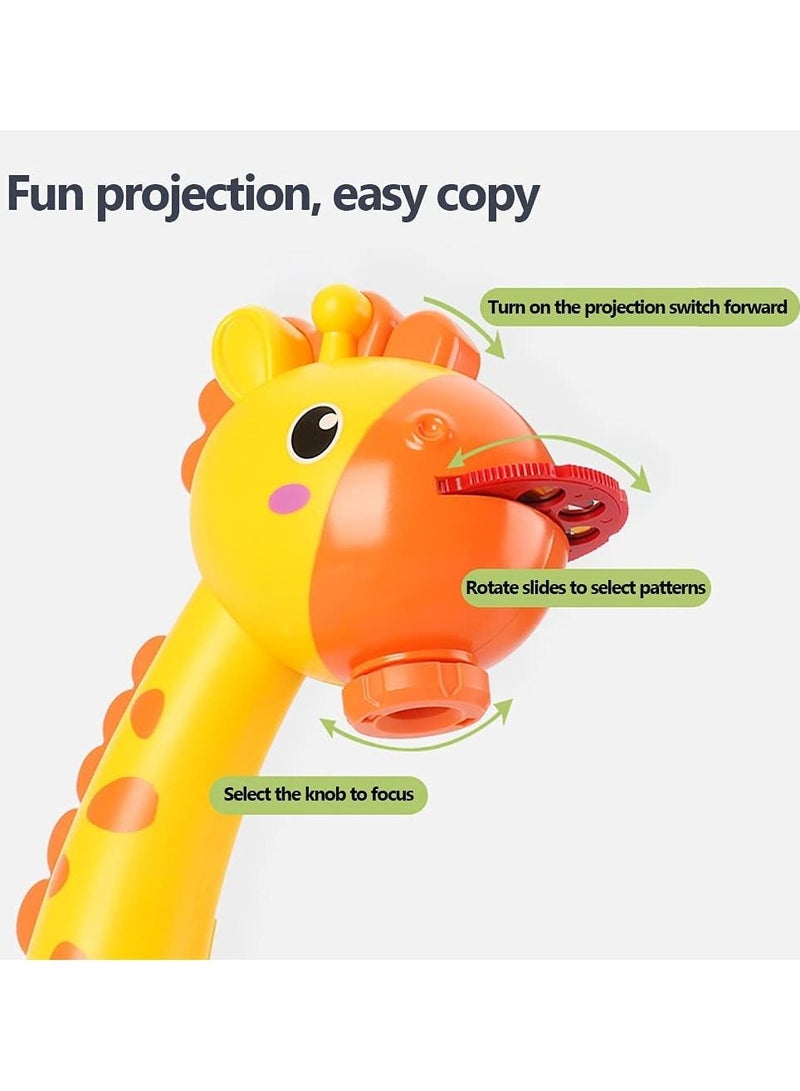 Children Led Projector Art Drawing Table Toys Kids Painting Board Desk Arts Crafts Educational Learning Paint Tools Toy for Girl(Yellow) - Image 3