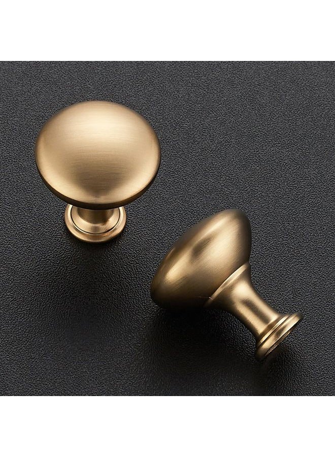 Ravinte 30 Pack 1 Inch Diameter Champagne Bronze Mini Round Solid Kitchen Cabinet Knobs Drawer Pulls for Dresser Closet Door Knobs Drawer Cabinets - Image 2