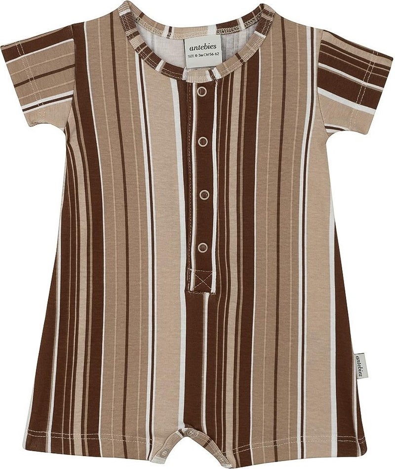 Antebies Vertical Stripes Short Sleeve Barbatoz  - Image 1