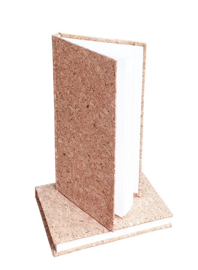 INNAXA A5 Kraft Book Pack of 2 Hardbound, Paper | 120 GSM- Cork Fabric - Image 4