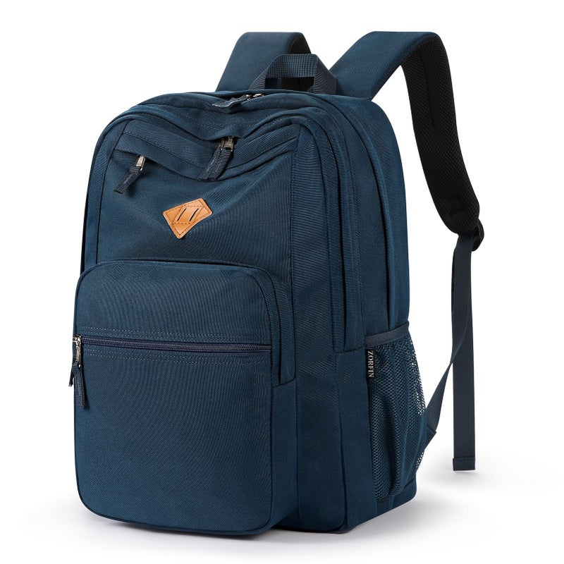 ZORFIN 26L Backpack for College and Travel Water Resistant Bookbag Steel blue - Image 2