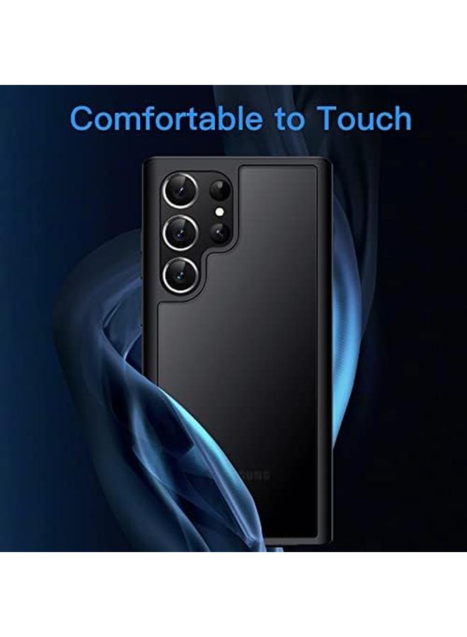 Jetech Matte Case For Samsung Galaxy S23 Ultra 5G 6.8 Inch Frosted Translucent Back Protective Slim Phone Cover Anti Fingerprints Black - Image 3