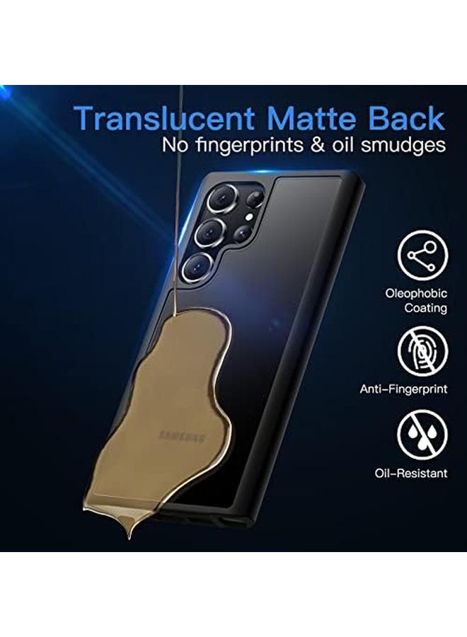 Jetech Matte Case For Samsung Galaxy S23 Ultra 5G 6.8 Inch Frosted Translucent Back Protective Slim Phone Cover Anti Fingerprints Black - Image 5