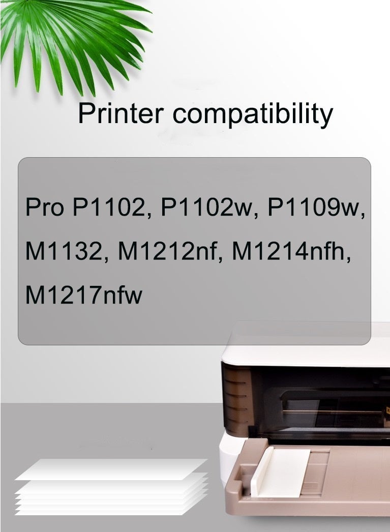 85A CE285A خرطوشة حبر متوافقة بديلة، للاستخدام مع طابعات Pro P1102 P1102w P1109w M1132 M1212nf M1217nfw (عبوة من 1، أسود) - Image 2
