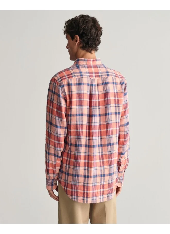 GANT Gant Regular Fit Madras Linen Shirt