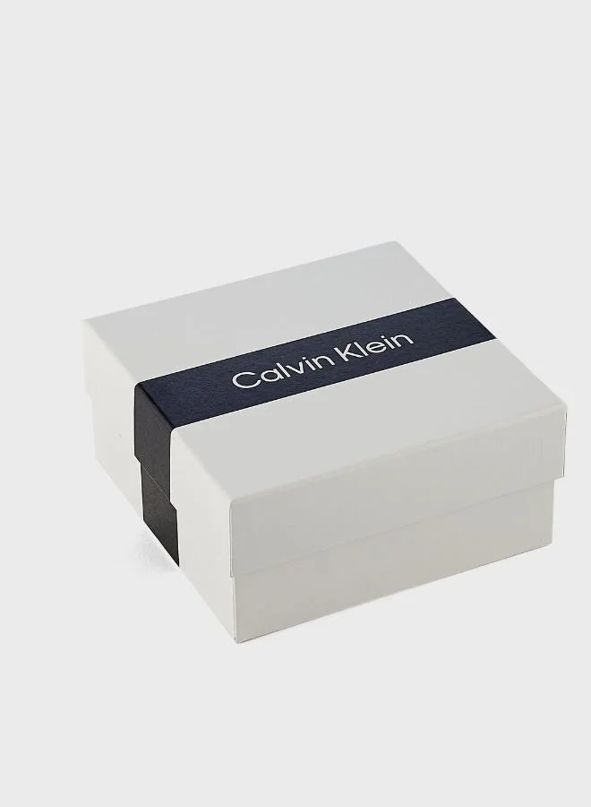 Calvin Klein  Warped Rings Collection Necklace For Women In Stainless Steel With A Charm - 35000008 for Women | Best Price UAE