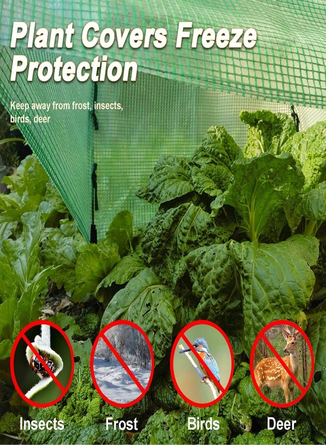 CHPPEY 2 Pack Winter Frost Cover Plant Tent Freeze Protection Shrub Covers - Warm Plant Protection Waterproof Winter Frost Protection from Freezing Animals Eating (36 * 36 * 38) - Image 5