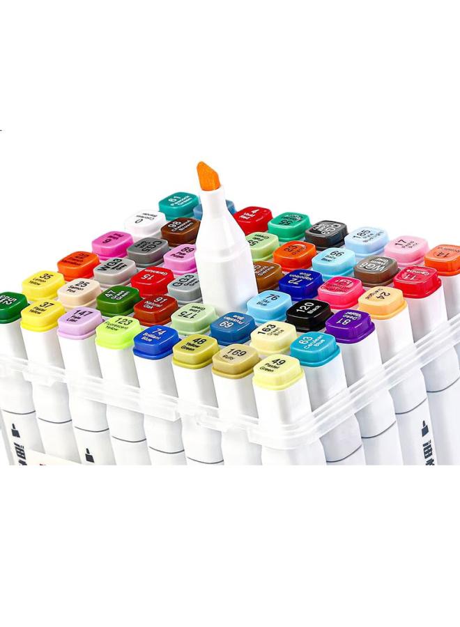 Truecolor 12-Color Dual-Tip Alcohol-Based Quick-Drying Oil-Based Markers, Watercolor Pens, For Elementary School Students And Children, Hand-Drawn Anime Design, Art Drawing Set, Bucket Packaging, Zc632 - Image 1
