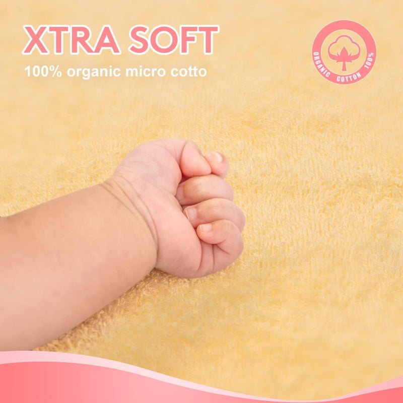 TBEZY Hooded Towel for Kids 100% Cotton Ultra Soft with Unique Animal Design Large for Infants 3-10 Years (Fawn) - Image 2