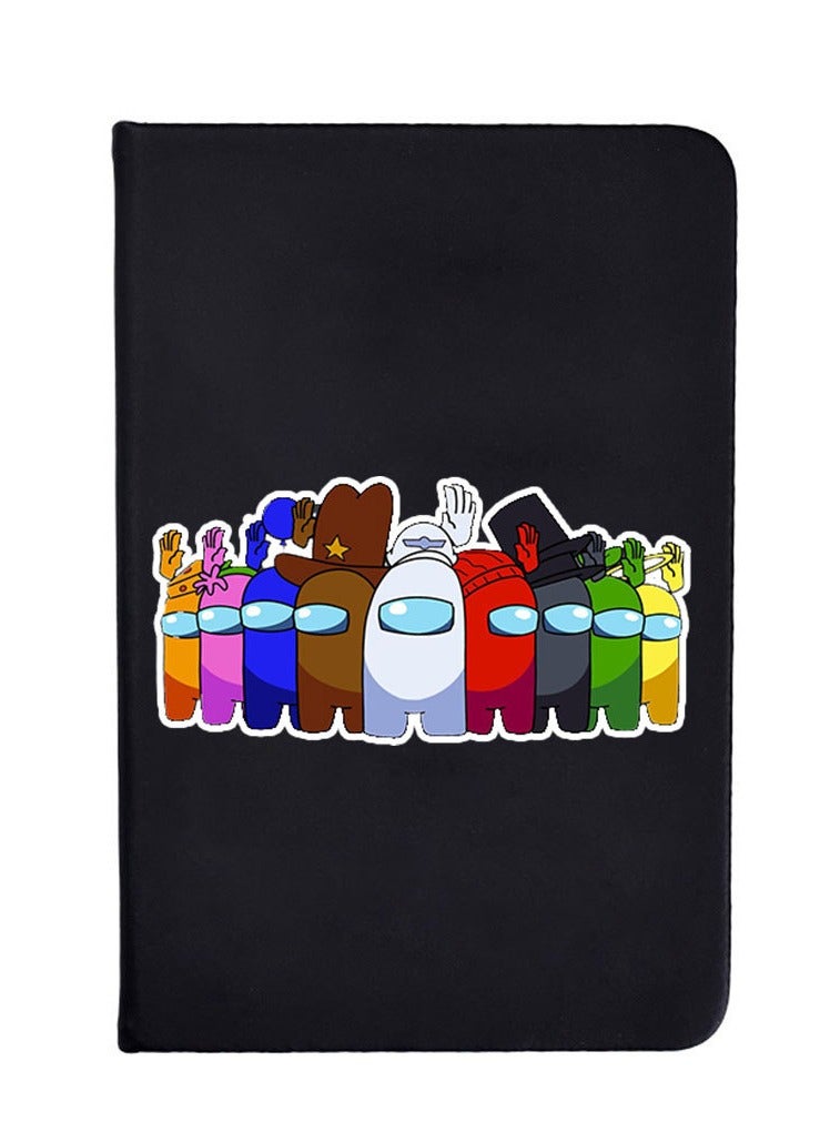 Nariele Among Us Black Matte Minimalist Cartoon Notebook