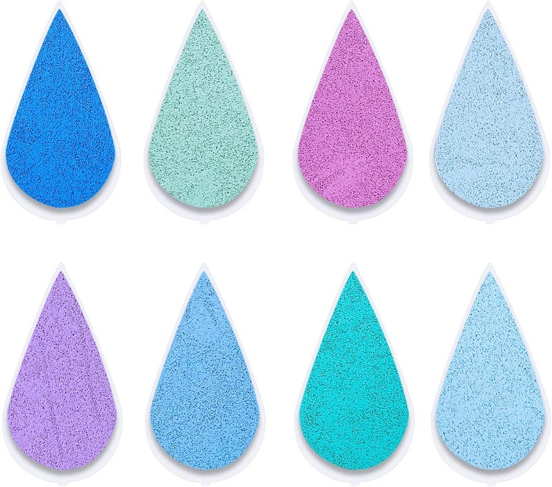 YPSelected Petal Ink Pads for Rubber Stamps Waterdrop Shaped Stamp Pads with 8 Assorted Colors (Set 1005) - Image 3