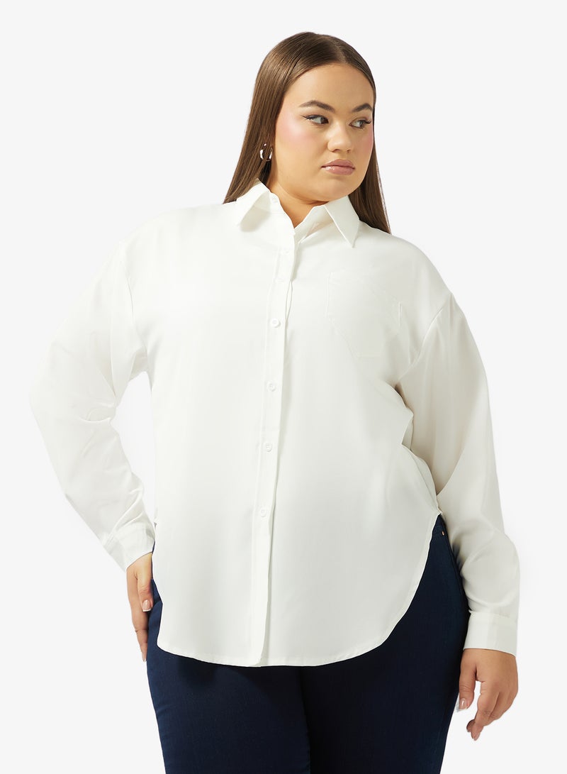 جينجر بلس قميص بأزرار واسع - Image 5