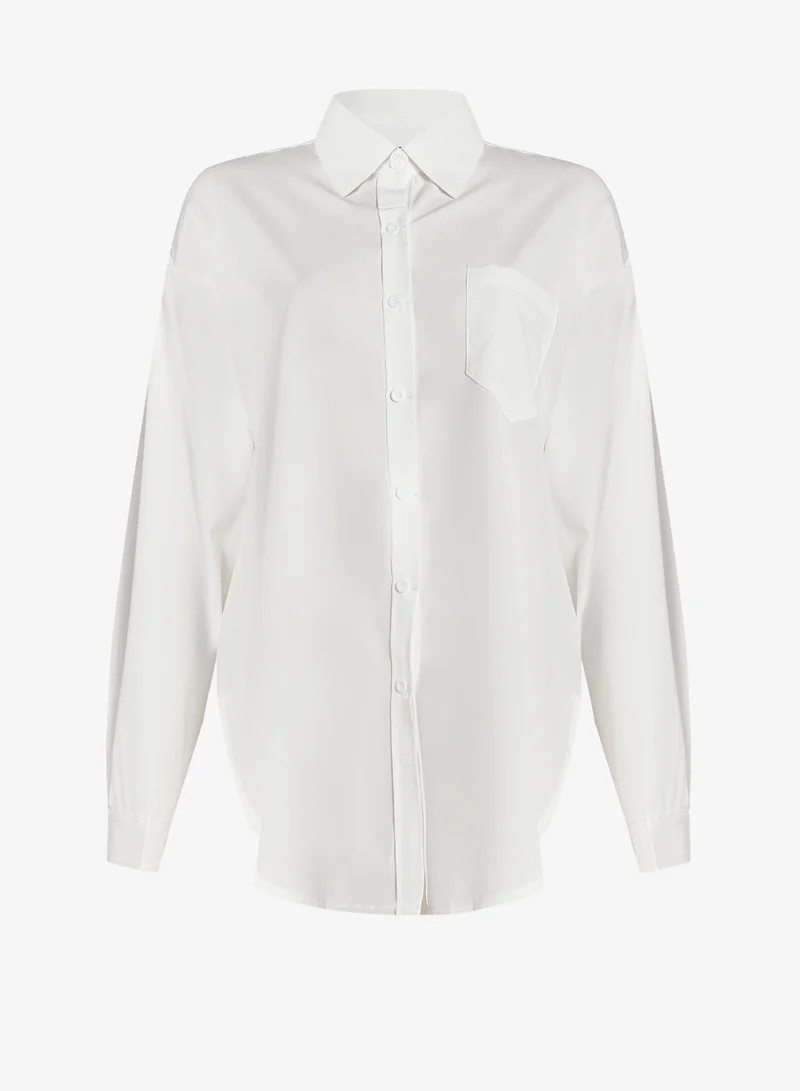 جينجر بلس قميص بأزرار واسع